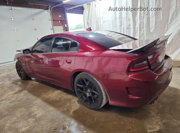 2C3CDXGJ4JH125920 2018 DODGE CHARGER Темно-бордовый Задняя левая четверть