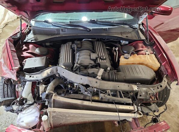 2C3CDXGJ4JH125920 2018 DODGE CHARGER Темно-бордовый Вид задней части салона