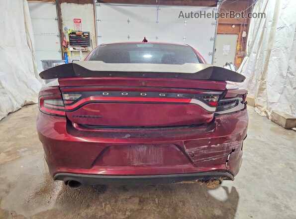 2C3CDXGJ4JH125920 2018 DODGE CHARGER Темно-бордовый Вид сзади