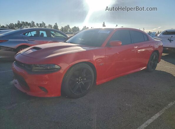 2C3CDXGJ4KH696664 2019 DODGE CHARGER Red Vista tres cuartos delantera izquierda