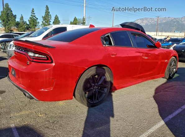 2C3CDXGJ4KH696664 2019 DODGE CHARGER Red Trasero derecho