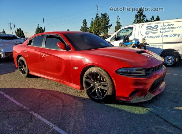 2C3CDXGJ4KH696664 2019 DODGE CHARGER Red Delantero derecho