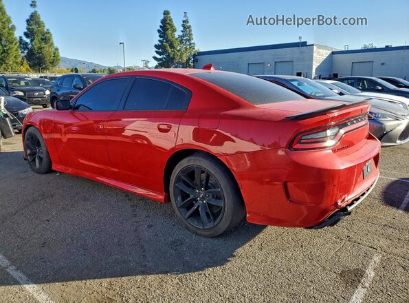 2C3CDXGJ4KH696664 2019 DODGE CHARGER Red Trasero izquierdo