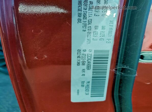 2C3CDXGJ4KH696664 2019 DODGE CHARGER Red Vista del compartimento del motor