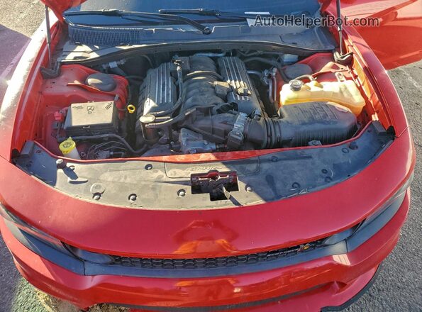2C3CDXGJ4KH696664 2019 DODGE CHARGER Red Vista interior trasera