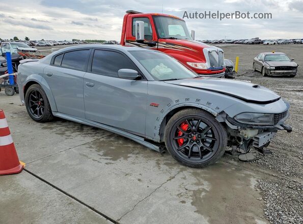 2C3CDXGJ4LH209089 2020 DODGE CHARGER Серый Передняя правая четверть