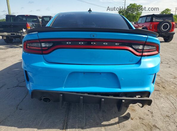 2C3CDXGJ4MH561171 2021 DODGE CHARGER Blue Rear view