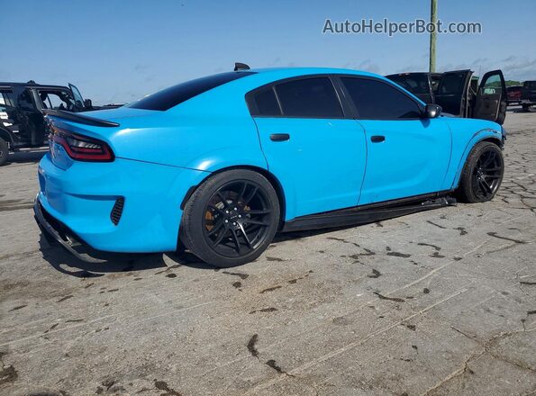 2C3CDXGJ4MH561171 2021 DODGE CHARGER Blue Rear right