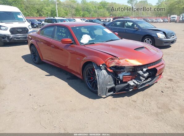 2C3CDXGJ4MH586149 2021 DODGE CHARGER Оранжевый Передняя правая четверть
