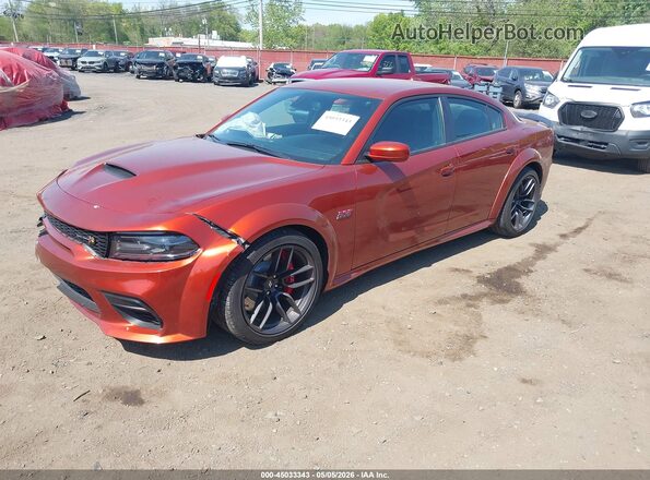 2C3CDXGJ4MH586149 2021 DODGE CHARGER Оранжевый Передняя левая четверть