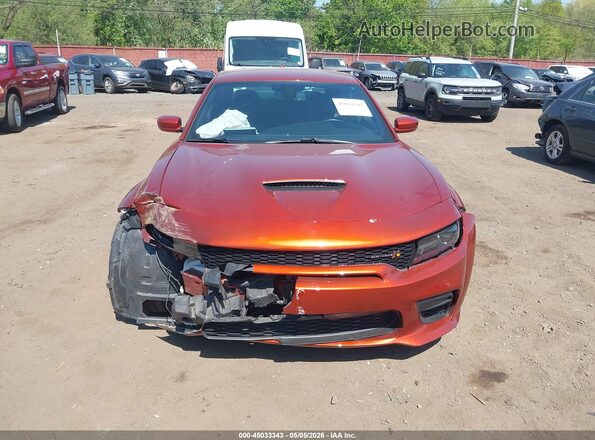 2C3CDXGJ4MH586149 2021 DODGE CHARGER Оранжевый Вид спереди