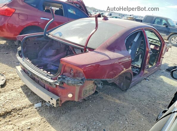 2C3CDXGJ5JH187200 2018 DODGE CHARGER Maroon Задня права чверть
