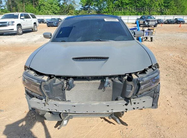 2C3CDXGJ6JH284809 2018 DODGE CHARGER Серый Вид спереди