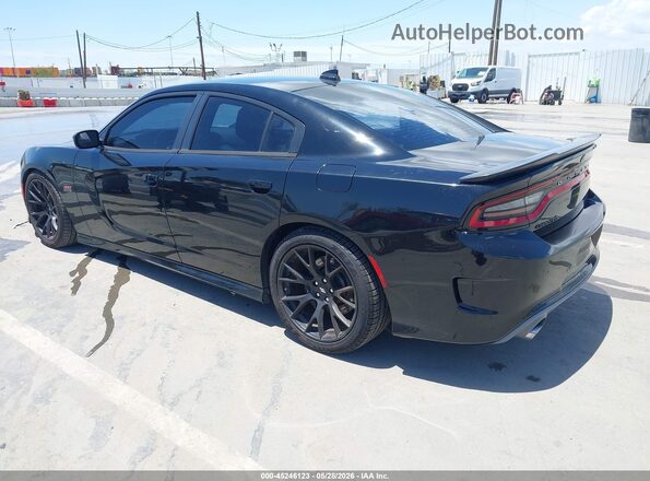 2C3CDXGJ7HH637262 2017 DODGE CHARGER Черный Задняя левая четверть
