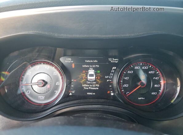 2C3CDXGJ7HH642235 2017 DODGE CHARGER Бордовый Вид щитка приборов