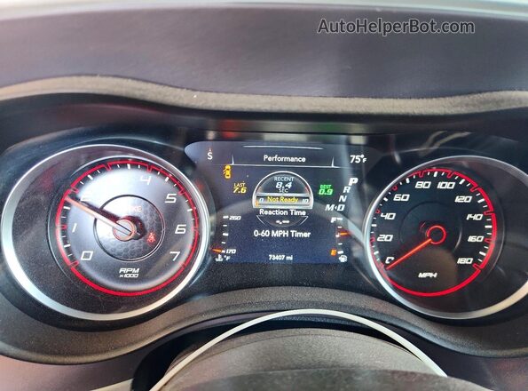 2C3CDXGJ7KH558486 2019 DODGE CHARGER Black Instrument cluster view