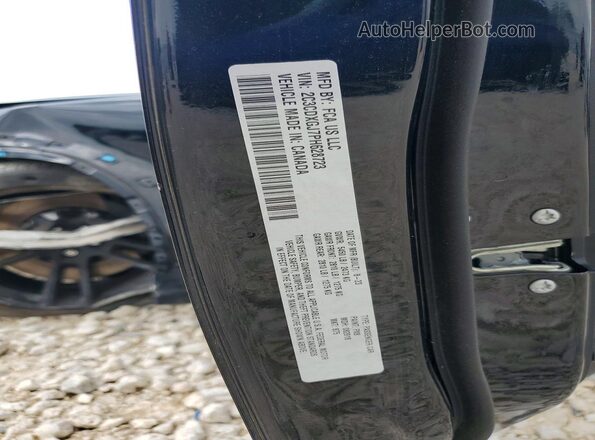 2C3CDXGJ7PH628723 2023 DODGE CHARGER Black Вид наклейки з VIN-кодом