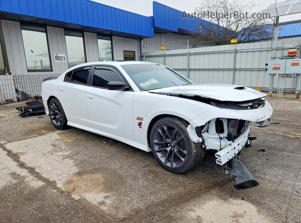 2C3CDXGJ7PH701637 2023 DODGE CHARGER Белый Передняя правая четверть