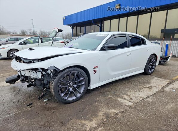 2C3CDXGJ7PH701637 2023 DODGE CHARGER Белый Передняя левая четверть