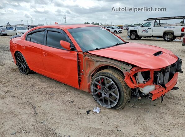2C3CDXGJ8JH188213 2018 DODGE CHARGER Оранжевый Передняя правая четверть