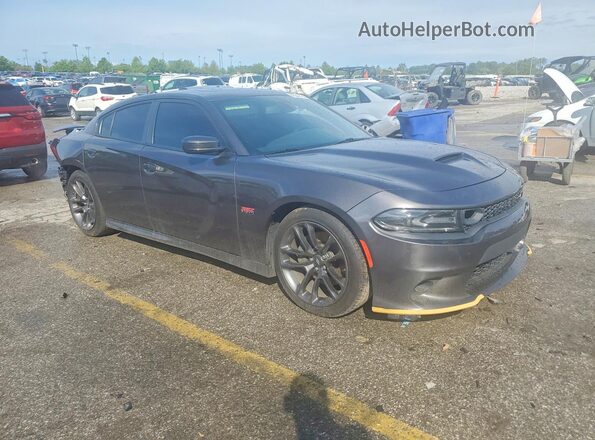 2C3CDXGJ8LH204493 2020 DODGE CHARGER Gray Przód prawy