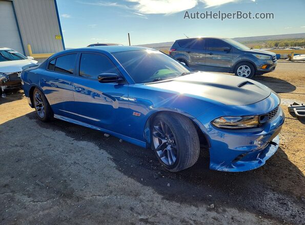 2C3CDXGJ8PH576518 2023 DODGE CHARGER Blue Przód prawy