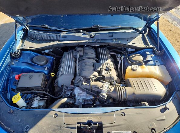 2C3CDXGJ8PH576518 2023 DODGE CHARGER Blue Widok wnętrza z tyłu