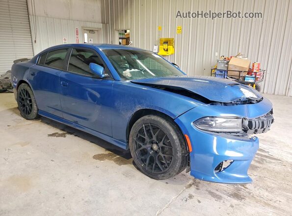 2C3CDXGJ9LH153621 2020 DODGE CHARGER Blue Front right