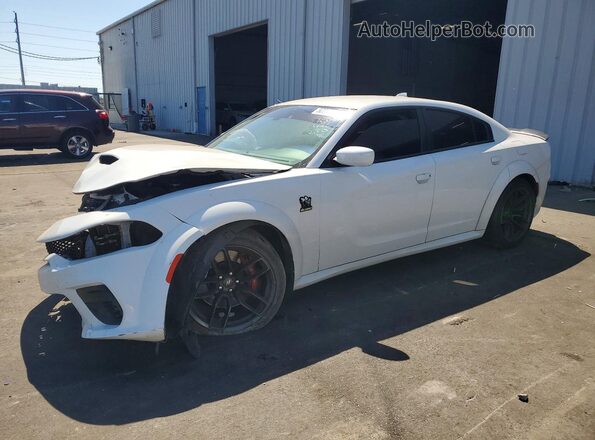 2C3CDXGJ9LH179166 2020 DODGE CHARGER Белый Передняя левая четверть