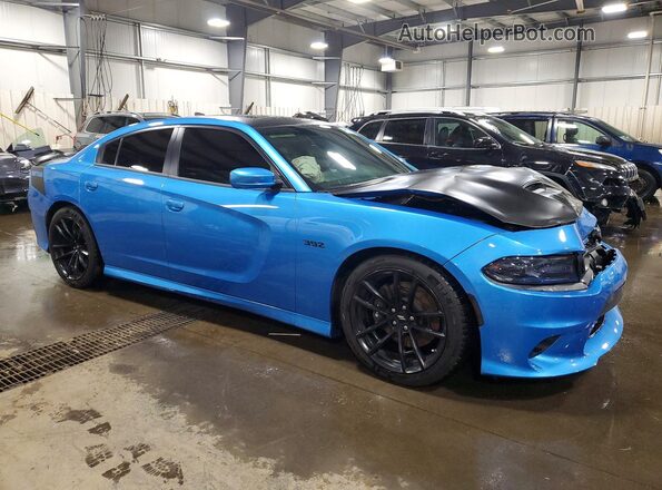 2C3CDXGJXKH611410 2019 DODGE CHARGER Blue Przód prawy