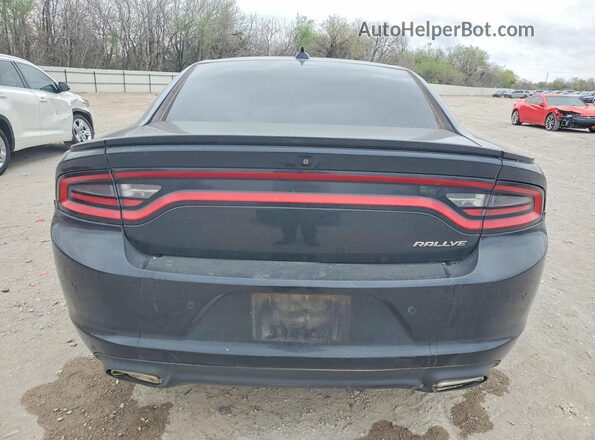 2C3CDXHG0GH188119 2016 DODGE CHARGER Black უკანა ხედი