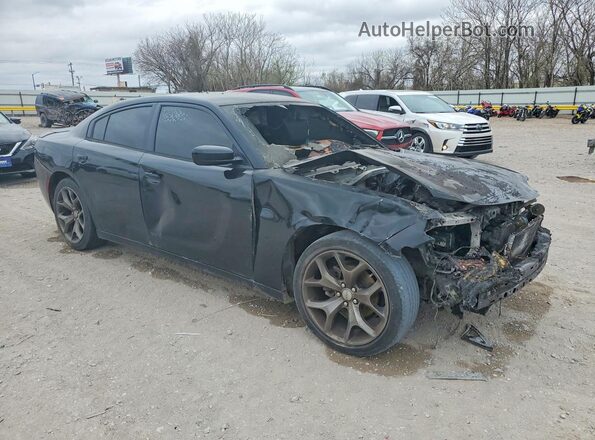2C3CDXHG0GH188119 2016 DODGE CHARGER Black წინა მარჯვენა