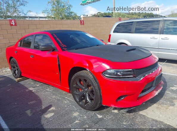 2C3CDXHG0JH223670 2018 DODGE CHARGER Красный Передняя правая четверть