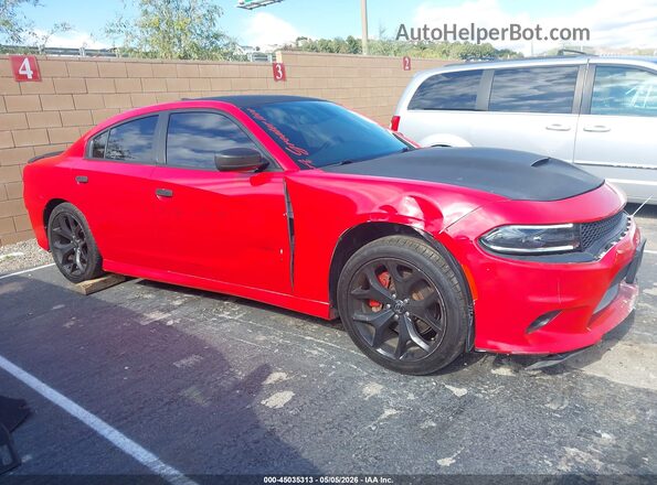 2C3CDXHG0JH223670 2018 DODGE CHARGER Красный Вид задней части салона