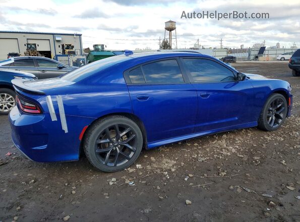 2C3CDXHG0MH594915 2021 DODGE CHARGER Синий Задняя правая четверть
