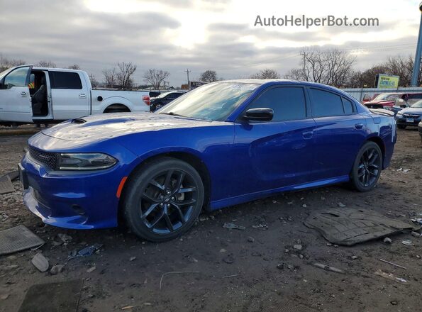 2C3CDXHG0MH594915 2021 DODGE CHARGER Синий Передняя левая четверть