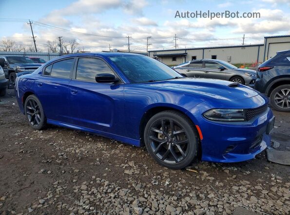 2C3CDXHG0MH594915 2021 DODGE CHARGER Синий Передняя правая четверть