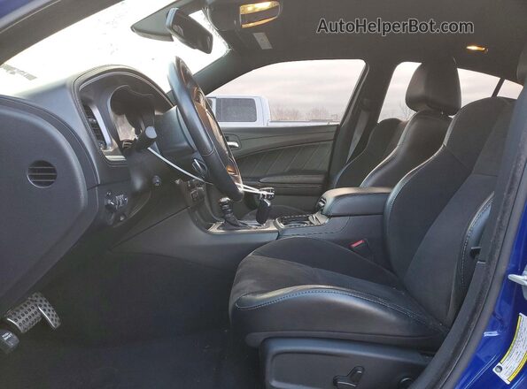 2C3CDXHG0MH594915 2021 DODGE CHARGER Синий Вид салона спереди