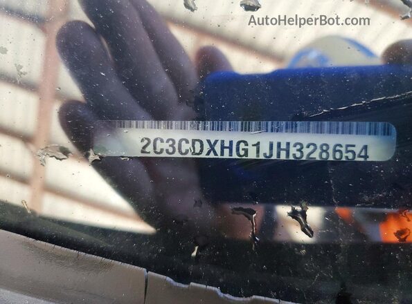 2C3CDXHG1JH328654 2018 DODGE CHARGER Красный Вид наклейки с VIN-кодом