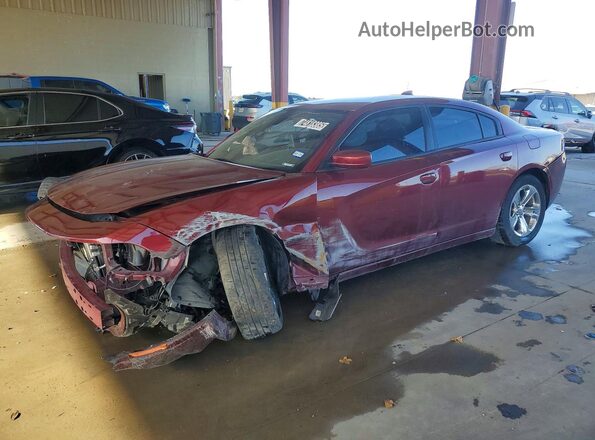 2C3CDXHG1JH328654 2018 DODGE CHARGER Красный Передняя левая четверть