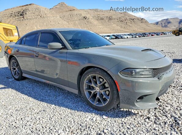 2C3CDXHG1KH545834 2019 DODGE CHARGER Серый Передняя правая четверть