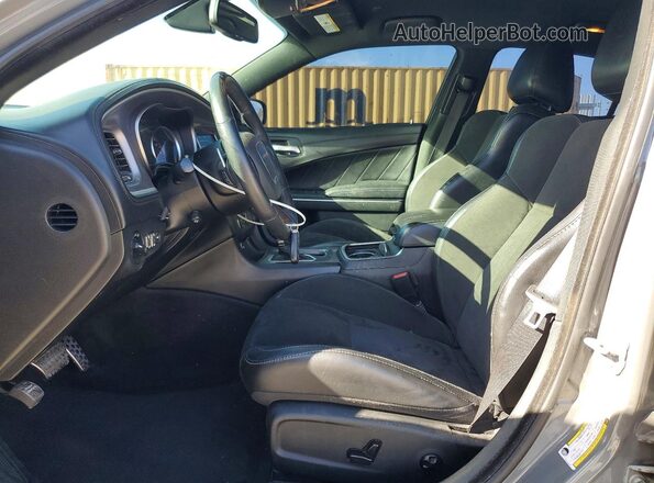 2C3CDXHG1KH545834 2019 DODGE CHARGER Серый Вид салона спереди