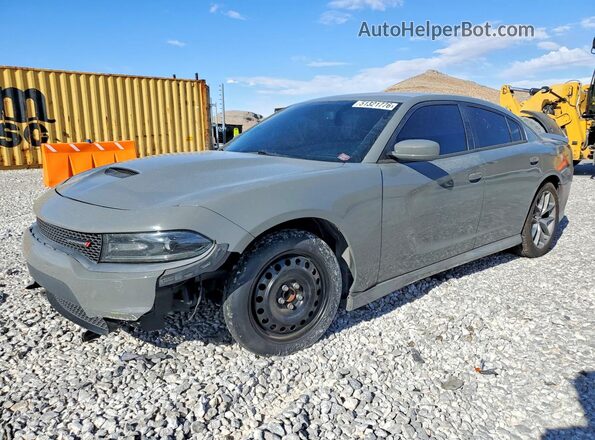 2C3CDXHG1KH545834 2019 DODGE CHARGER Серый Передняя левая четверть