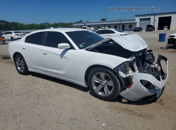2C3CDXHG2GH178854 2016 DODGE CHARGER Белый Передняя правая четверть