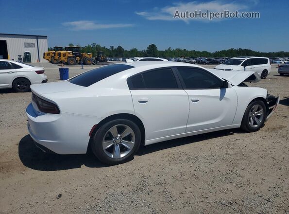 2C3CDXHG2GH178854 2016 DODGE CHARGER Белый Задняя правая четверть