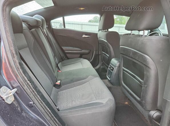 2C3CDXHG2GH334987 2016 DODGE CHARGER Black Вид задніх сидінь