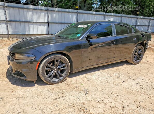 2C3CDXHG2JH197850 2018 DODGE CHARGER Black Vista tres cuartos delantera izquierda
