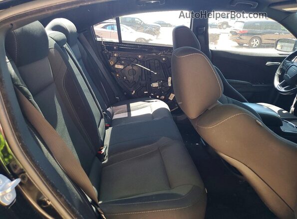 2C3CDXHG2JH197850 2018 DODGE CHARGER Black Vista de los asientos traseros