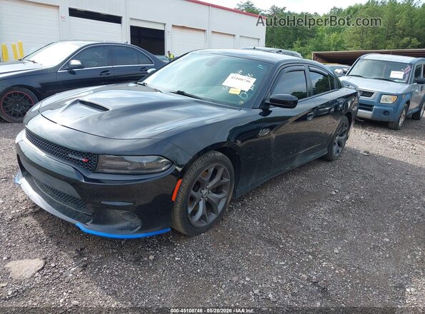 2C3CDXHG2KH630598 2019 DODGE CHARGER Черный Передняя левая четверть