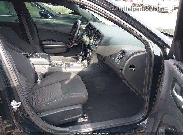 2C3CDXHG2KH630598 2019 DODGE CHARGER Черный Вид салона спереди
